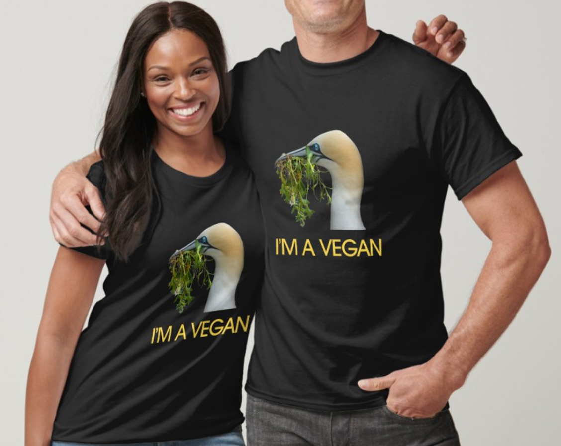 Crain with grass - I'm Vegan